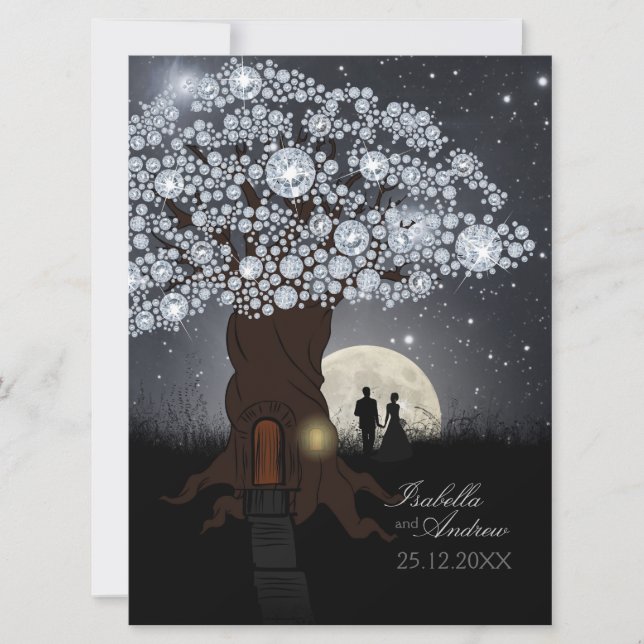Diamond Love Tree Invitation (Front)