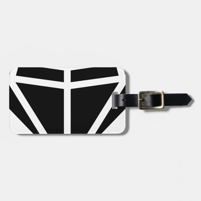 diamond luggage tag (Front Horizontal)