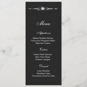Diamond Menu Card