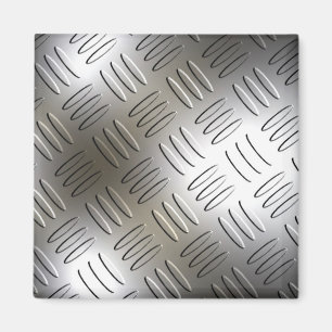 Diamond Metal Look Plate Magnet