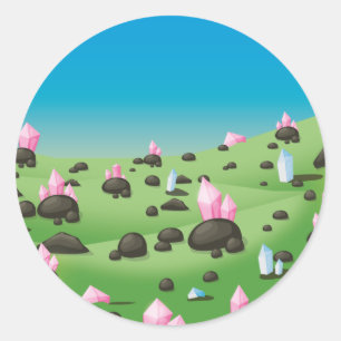 Diamond Mine Classic Round Sticker