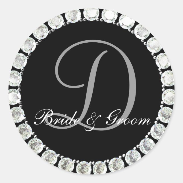 Diamond monogram D customisable seal (Front)