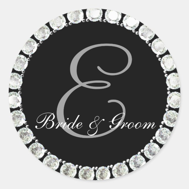 Diamond monogram E customisable seal (Front)