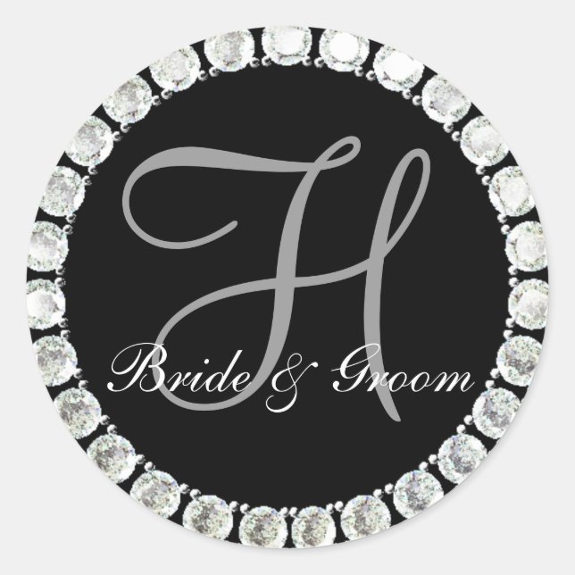 Diamond monogram H customisable seal (Front)