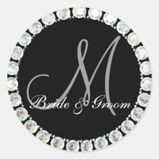 Diamond monogram M customisable seal