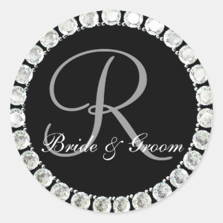 Diamond monogram R customisable seal