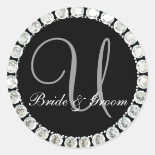 Diamond monogram U customisable seal
