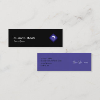 Diamond Moon Logo Mini Business Card