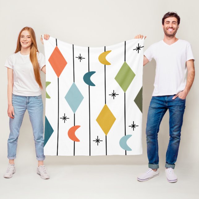 Diamond Moons  Fleece Blanket (In Situ)