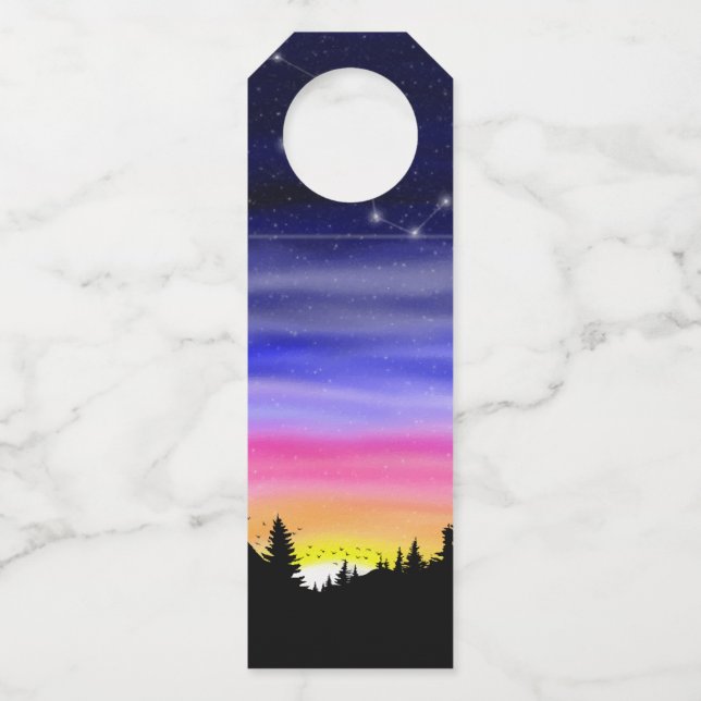 Diamond Night Bottle Tag (Front)