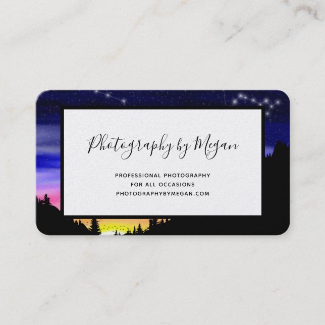 Diamond Night Business Card (Front)