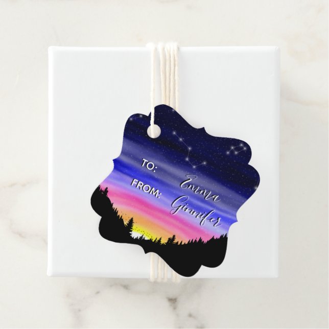 Diamond Night Favour Tags (In Situ)