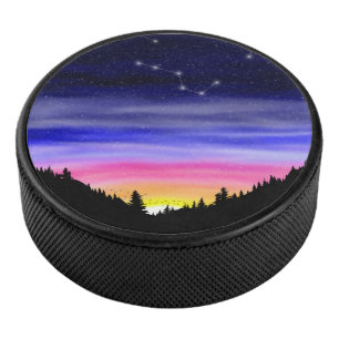 Diamond Night Hockey Puck