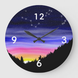 Diamond Night Large Clock