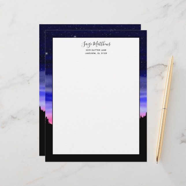 Diamond Night Letterhead (Front/Back In Situ)
