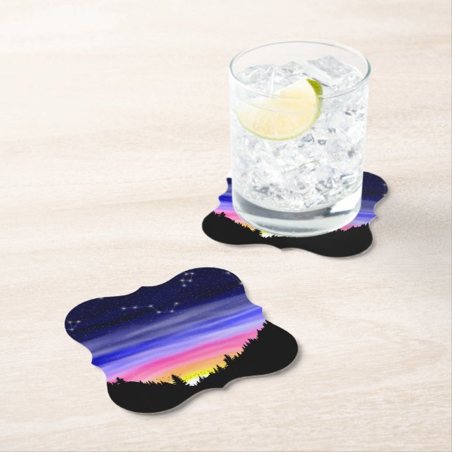Diamond Night Paper Coaster (Insitu)