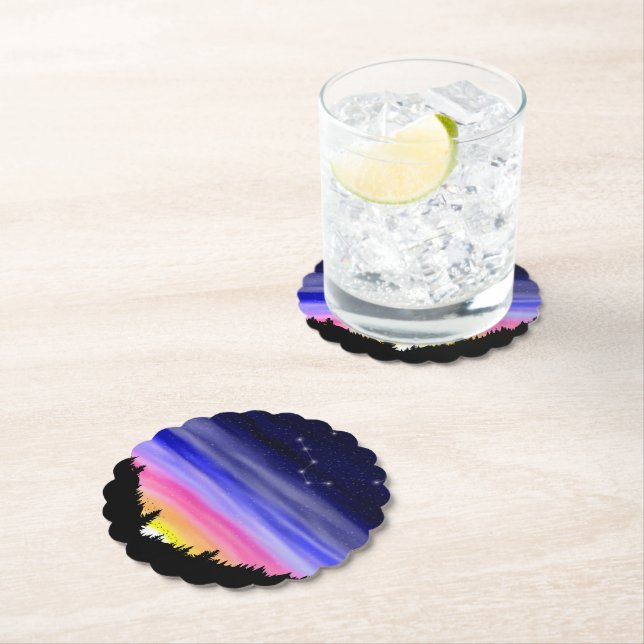 Diamond Night Paper Coaster (Insitu)