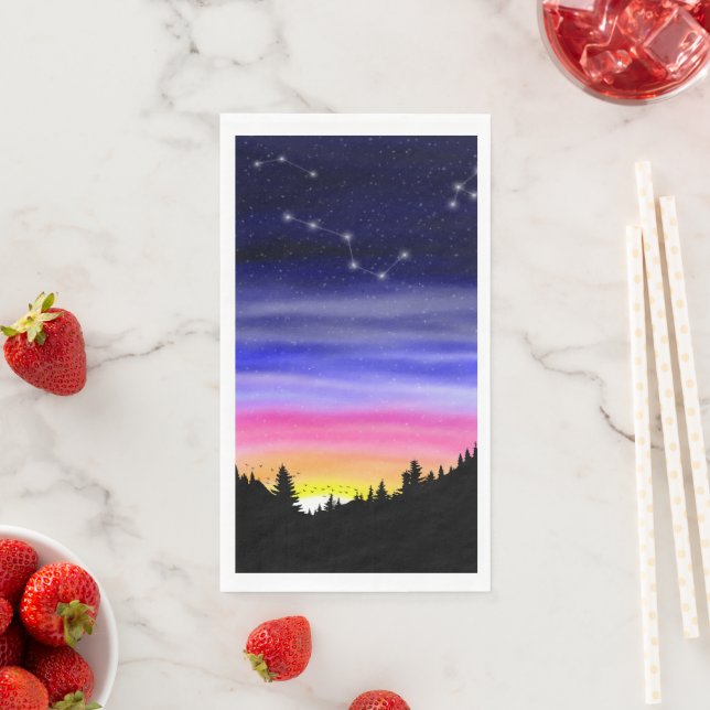 Diamond Night Paper Guest Towels Napkin (Insitu)