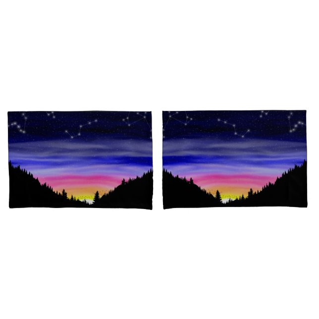 Diamond Night Pillow Case (Front-Set)