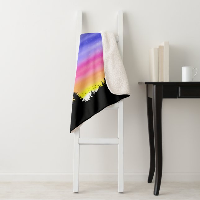 Diamond Night Sherpa Blanket (In Situ)