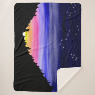 Diamond Night Sherpa Blanket