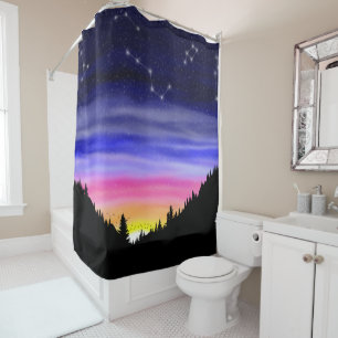 Diamond Night Shower Curtain