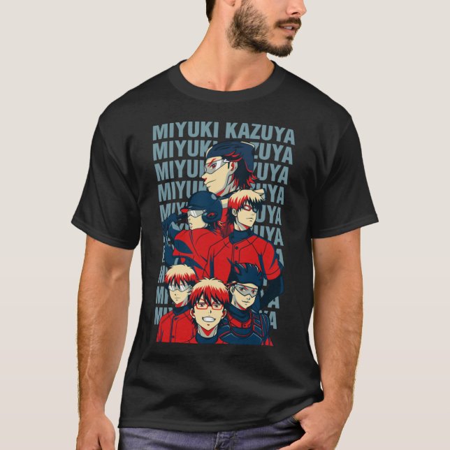 Diamond No Ace Miyuki Kazuya Catcher   T-Shirt (Front)