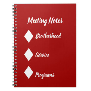 Diamond Notebook Mahogany Vida