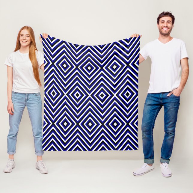 Diamond Optical Illusion Blanket (In Situ)