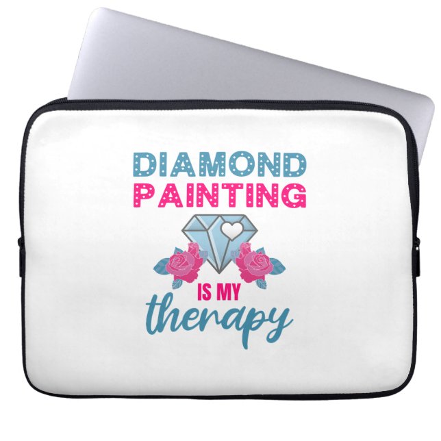 Diamond Painting is my Therapy Laptop Sleeve (Front)