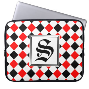 Diamond Pattern #3 Monogrammed Laptop Sleeve