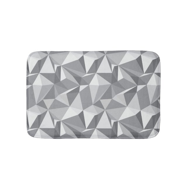 Diamond Pattern - Abstract Polygon Bath Mat (Front)