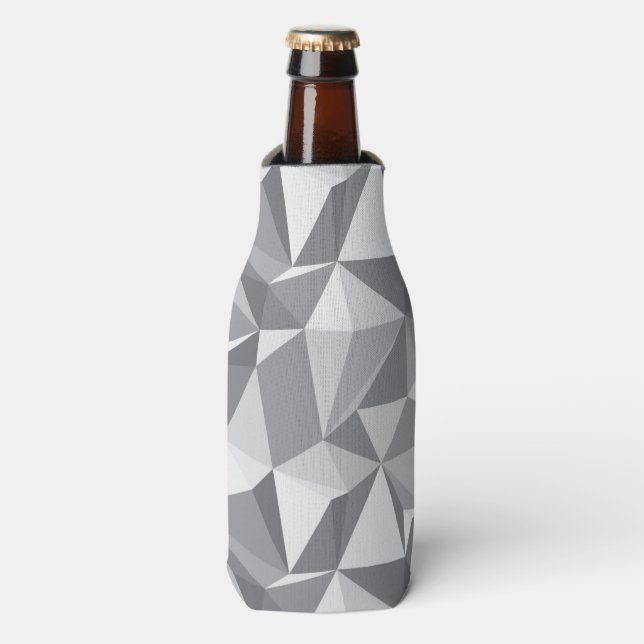 Diamond Pattern - Abstract Polygon Bottle Cooler (Bottle Front)