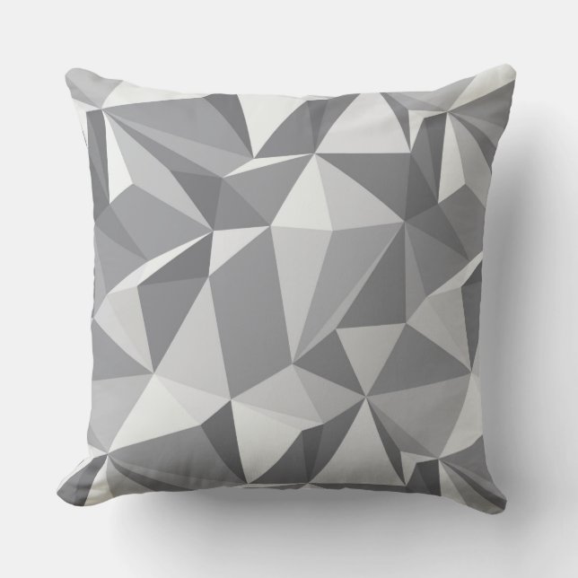 Diamond Pattern - Abstract Polygon Cushion (Front)