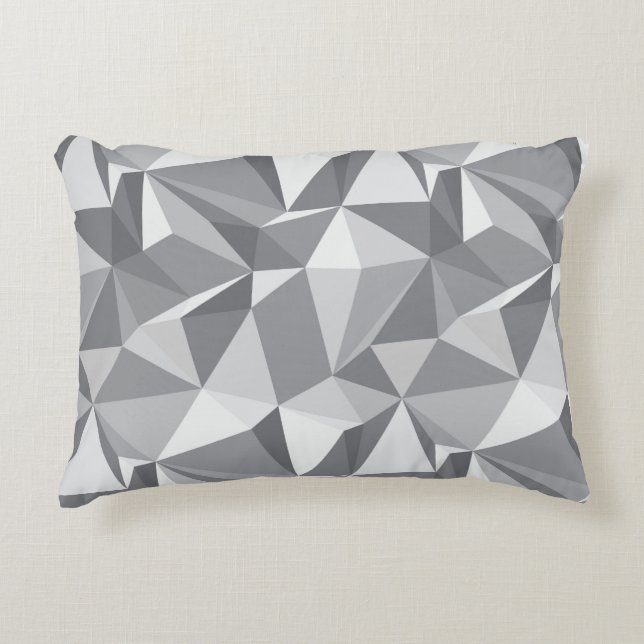 Diamond Pattern - Abstract Polygon Decorative Cushion (Front)
