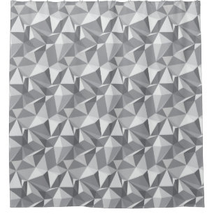 Diamond Pattern - Abstract Polygon Shower Curtain