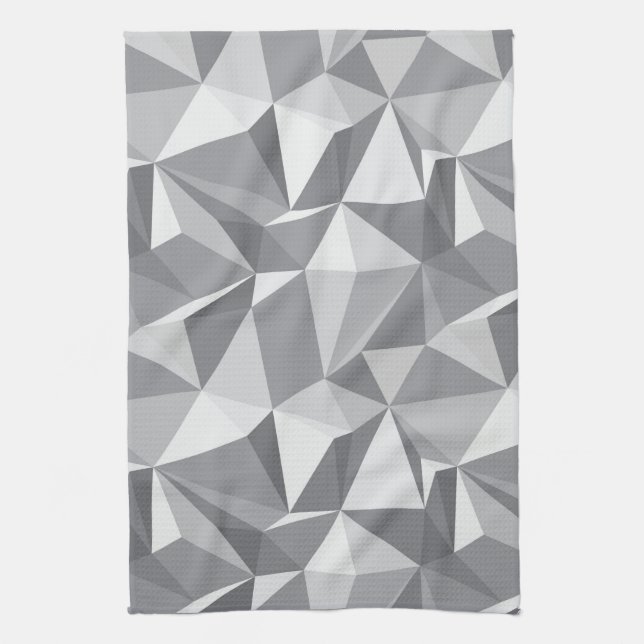 Diamond Pattern - Abstract Polygon Tea Towel (Vertical)