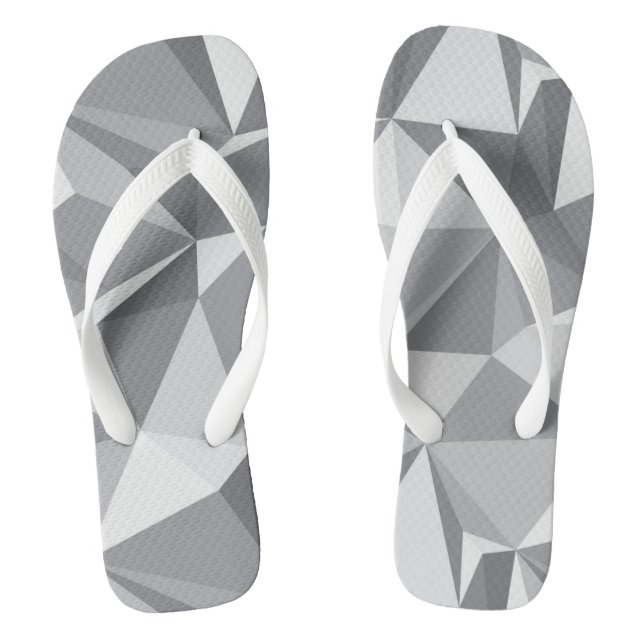 Diamond Pattern - Abstract Polygon Thongs (Footbed)