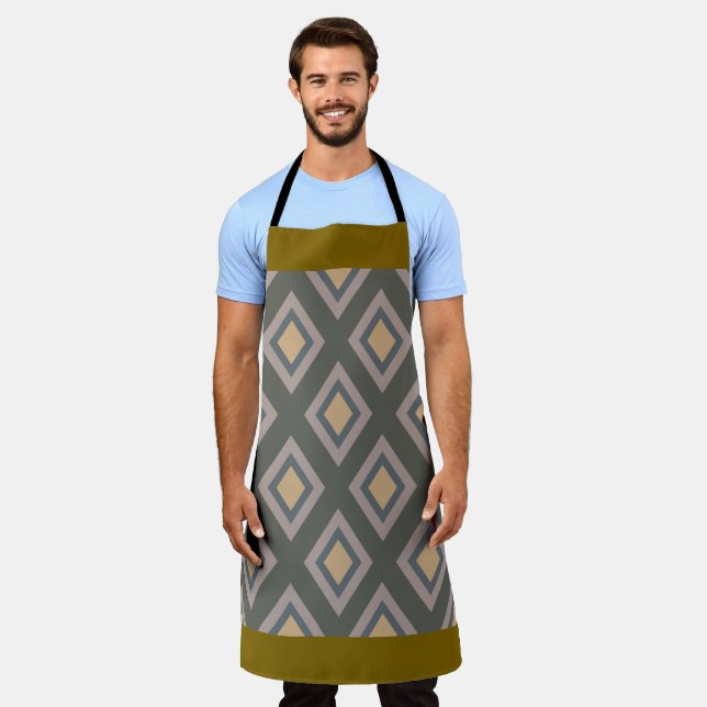 Diamond Pattern Apron (Worn)