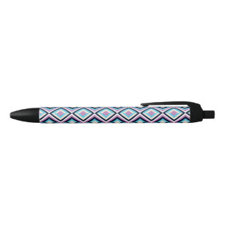 Diamond pattern black ink pen
