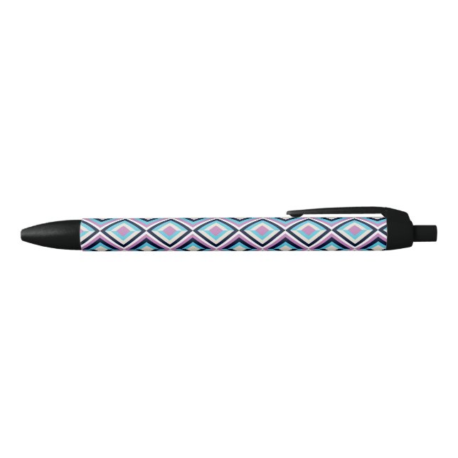 Diamond pattern black ink pen (Top)