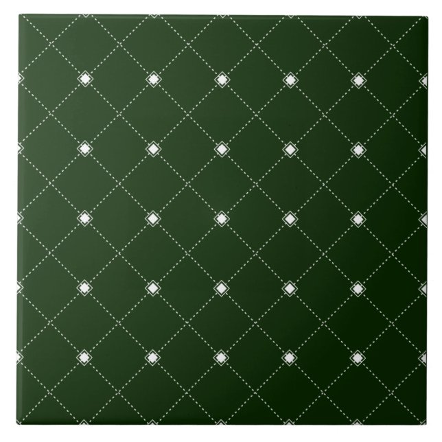  Diamond Pattern Ceramic Tile (Front)