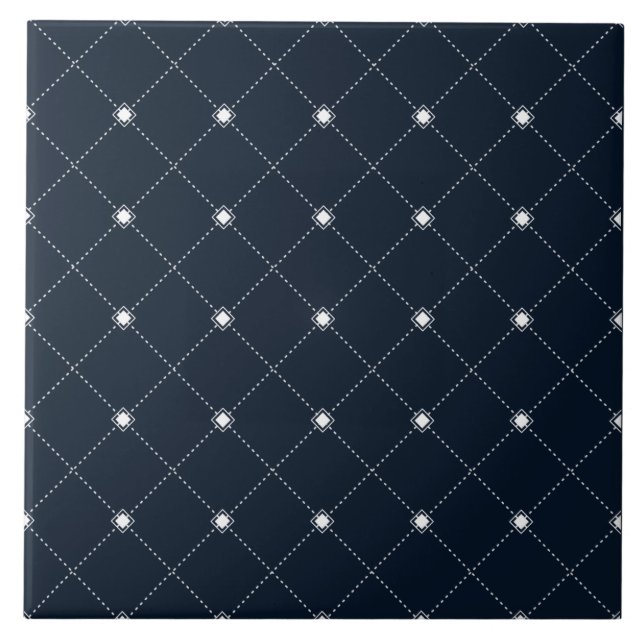  Diamond Pattern Ceramic Tile (Front)