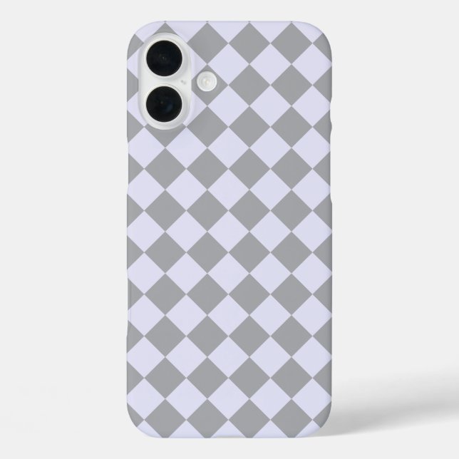 Diamond pattern in grey and lavender Case-Mate iPhone case (Back)
