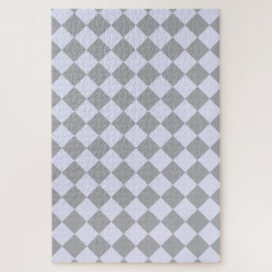 Diamond pattern in grey and lavender jigsaw puzzle