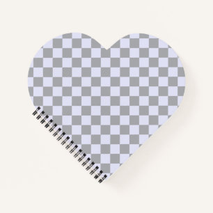 Diamond pattern in grey and lavender notebook