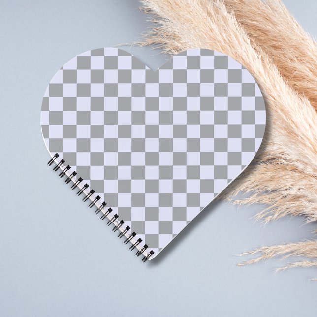 Diamond pattern in grey and lavender notebook (Creator Uploaded)
