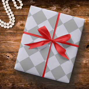 Diamond pattern in grey and lavender wrapping paper