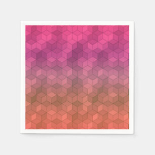 Diamond pattern napkin