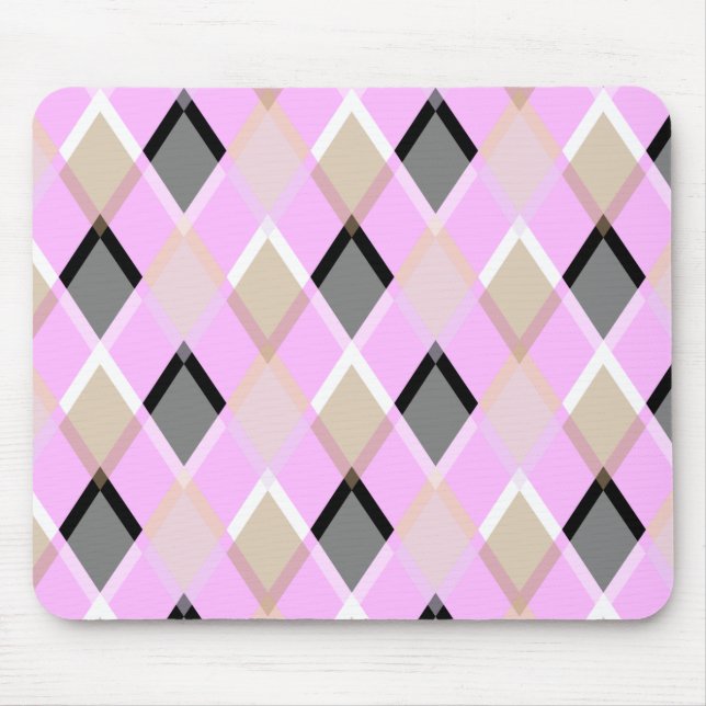 Diamond pattern pillow outdoor lilac mouse pad (Front)